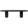 298x101cm - black/brown lacquered oak veneer - Moon Dining Table - Gubi