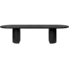 290x105cm - black/brown lacquered solid oak - Moon Dining Table - Gubi