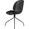 chaise Beetle pivotante - coque noire + pieds noirs - Gubi