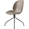 Beetle meeting chair - swivel base - new beige shell + black legs - Gubi