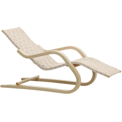 Lounge Chair 43 – nature / white - Artek