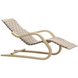 Lounge Chair 43 – nature / black - Artek