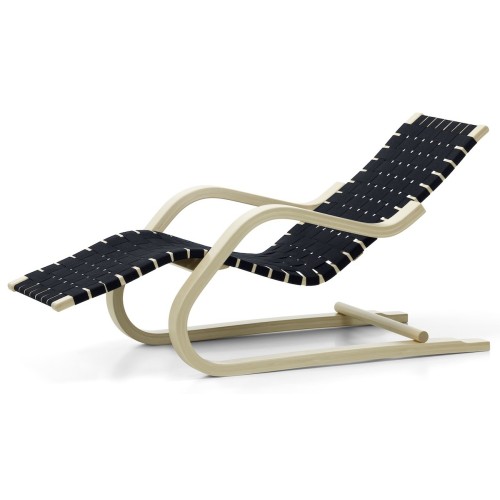 Lounge Chair 43 – black / blue - Artek