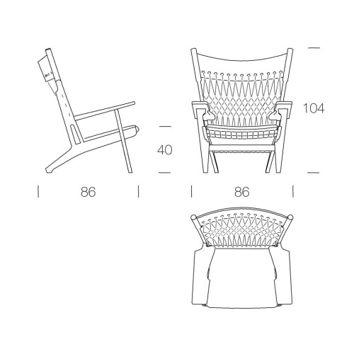 Web Chair - pp129 - PP Møbler