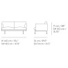 Outline Studio - Sofa 140 cm - Muuto