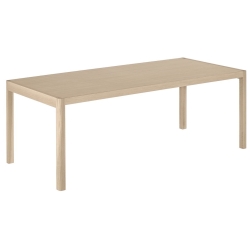 200 x 92 cm – oak tabletop – Workshop Table - Muuto