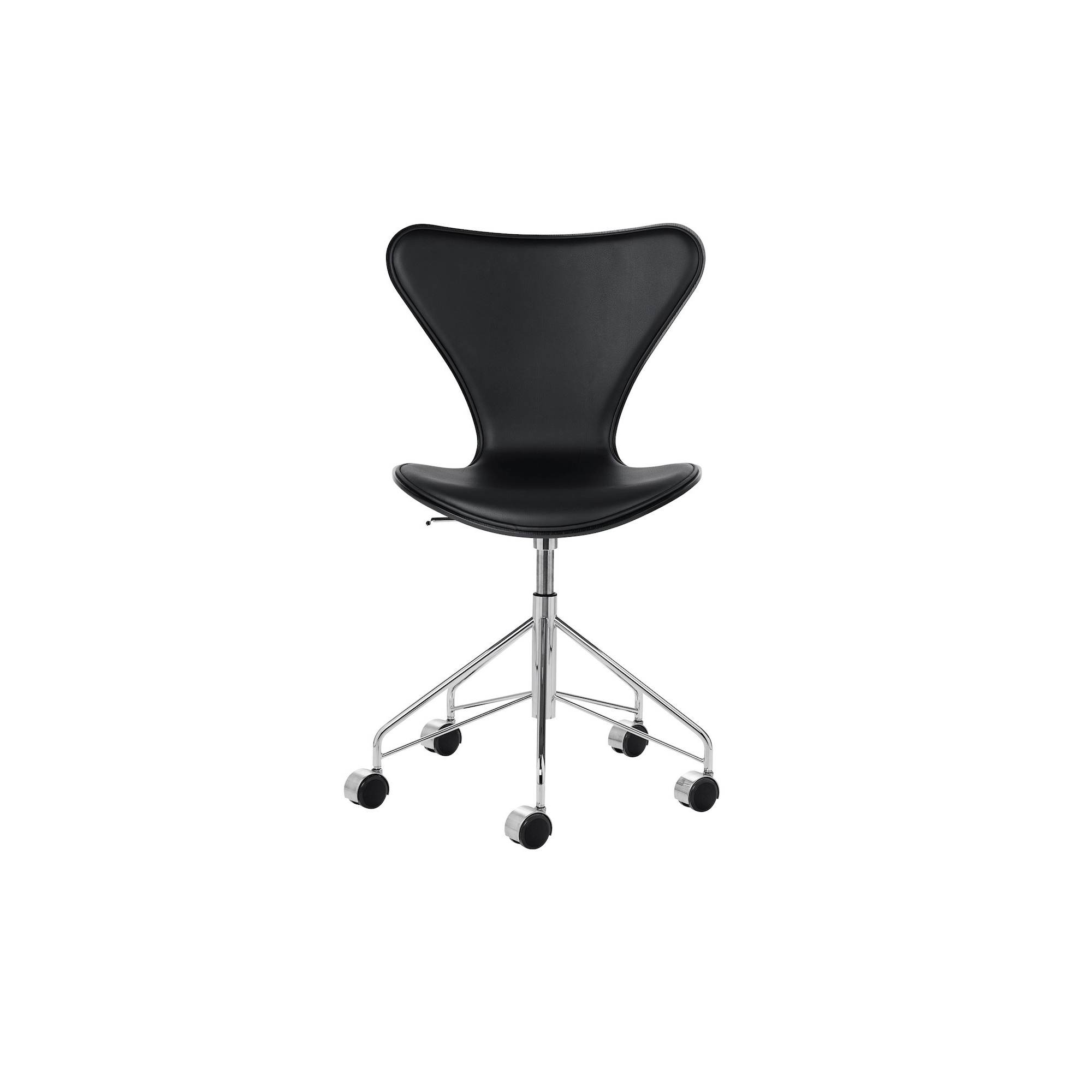 Essential black leather + black ash - 3117 - Fritz Hansen