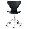 fully upholstered, black Essential leather - 3117 - Fritz Hansen