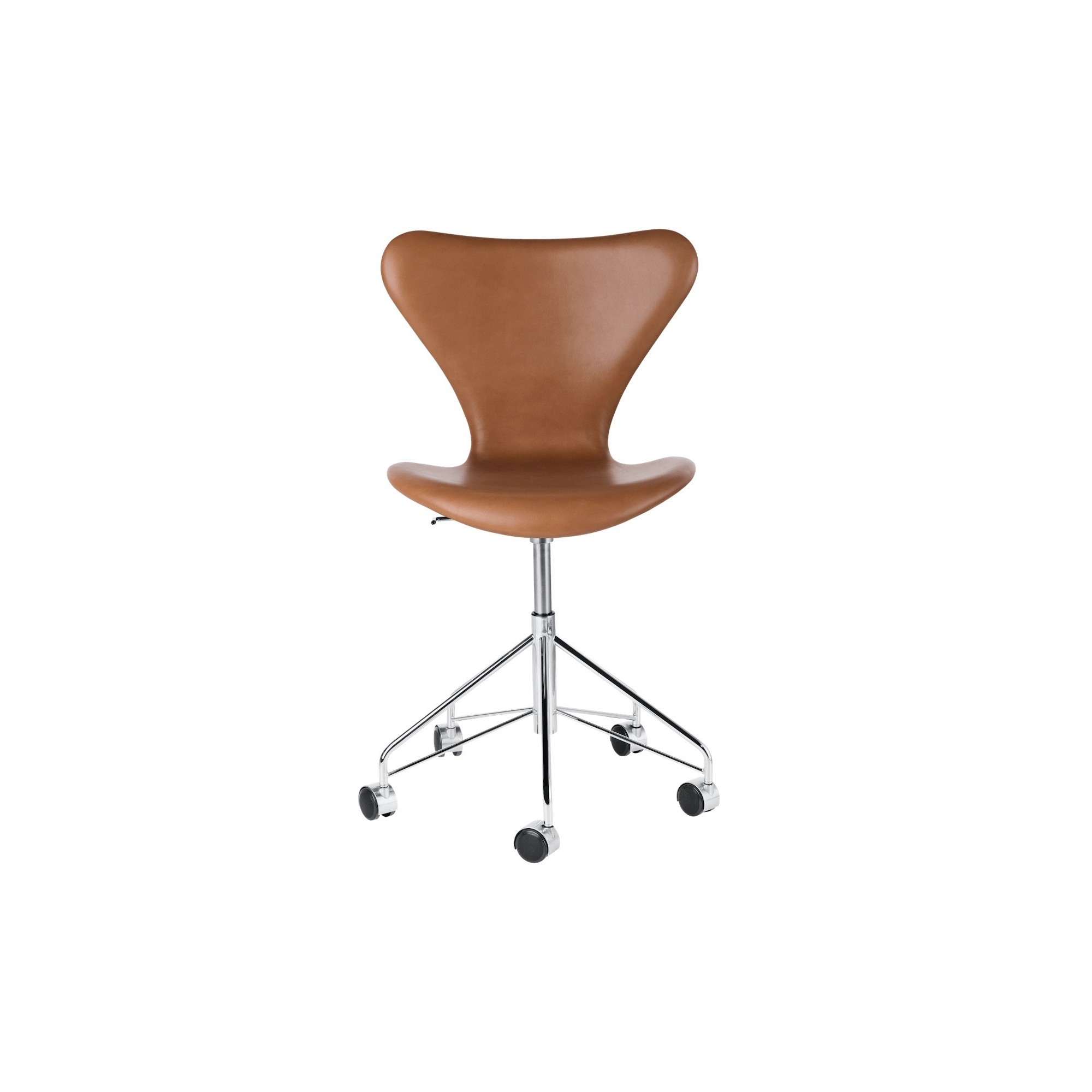 fully upholstered, walnut Grace leather - 3117 - Fritz Hansen