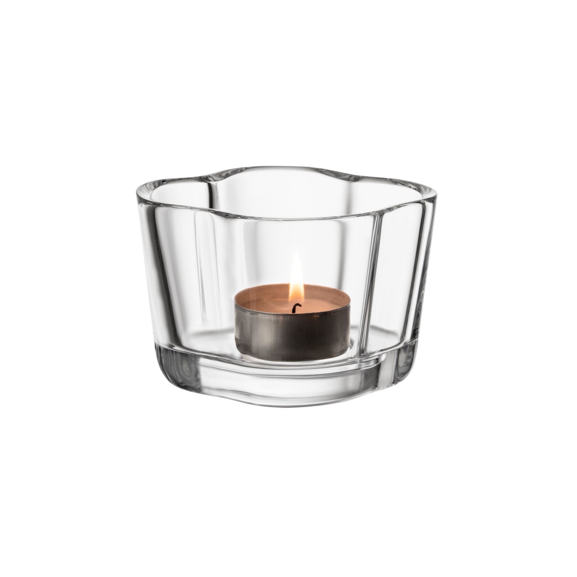 Aalto candleholder 60 mm, clear - 1051192 - Iittala