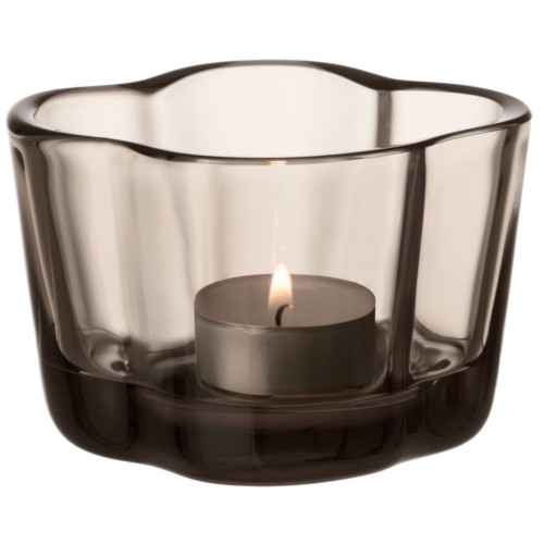 Aalto candleholder 60 mm, linen - 1051194 - Iittala