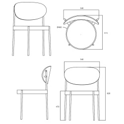 Series 430 chair - Verpan