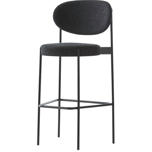 chaise de bar Series 430 - structure noire + Hallingdal 180 - livraison rapide - Verpan