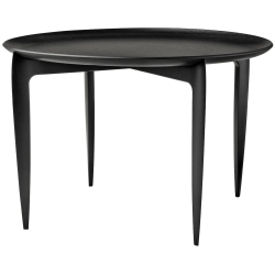 Ø60 - black oak - Foldable Tray Table - Fritz Hansen