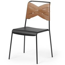 SOLD OUT black/black/cognac - Torso chair - Design House Stockholm