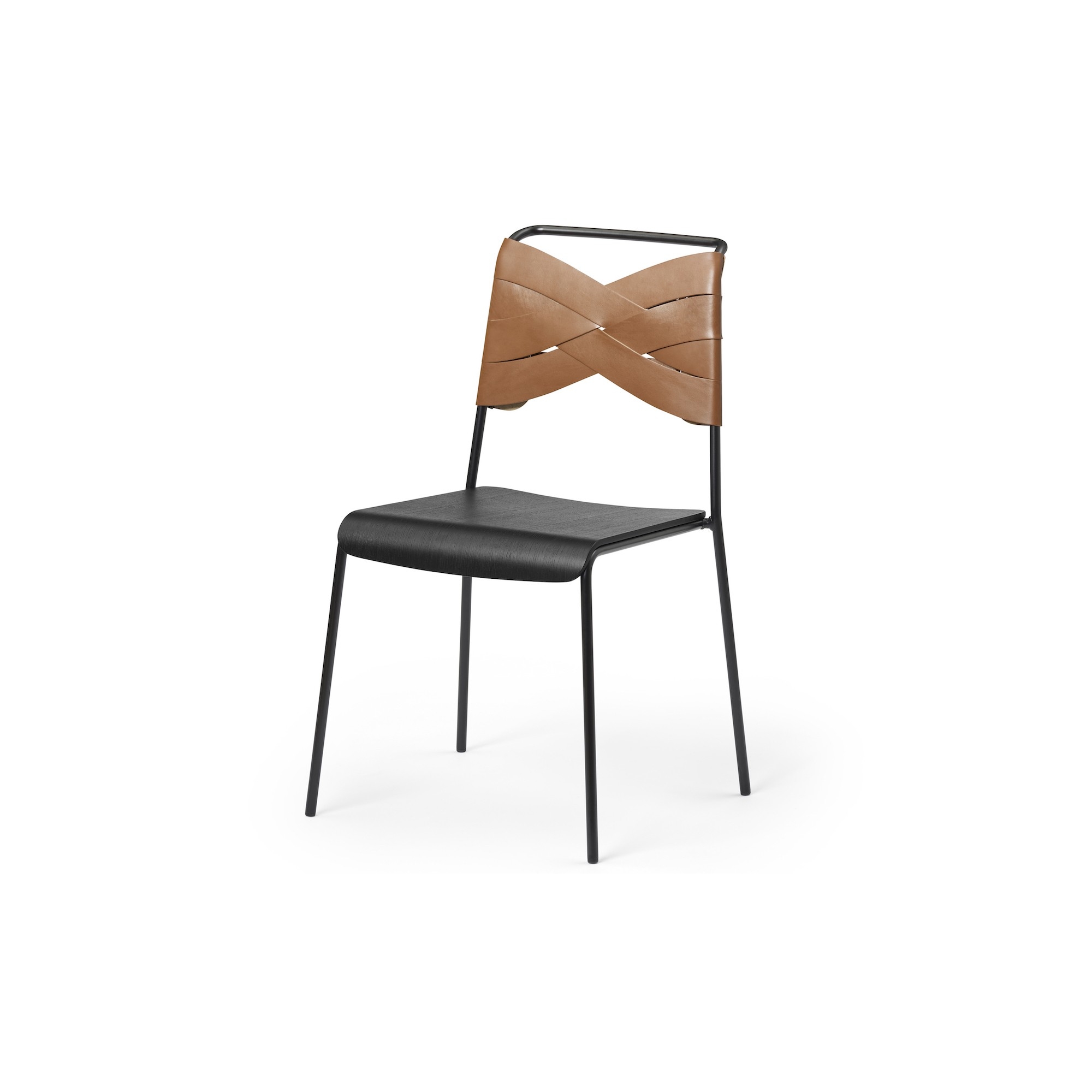 SOLD OUT black/black/cognac - Torso chair - Design House Stockholm