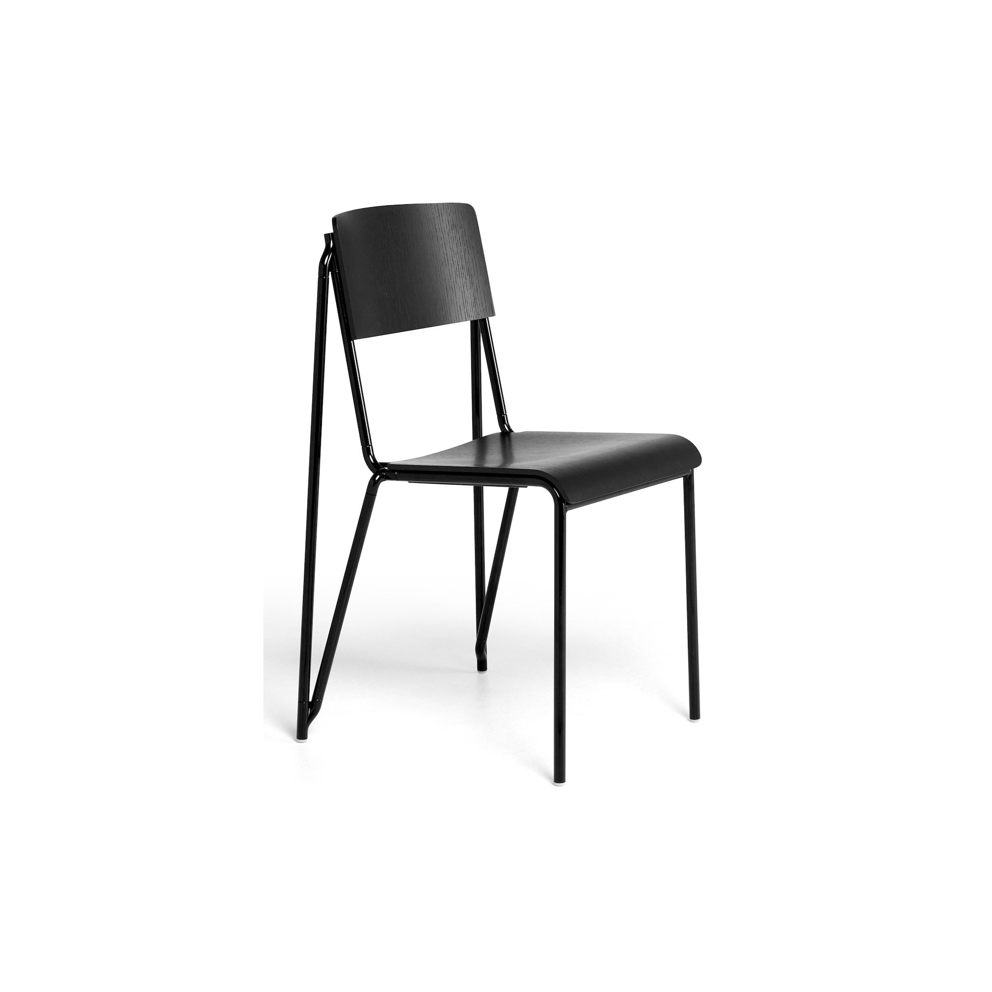 Lot de 2 chaises Petit Standard - noir / noir - HAY