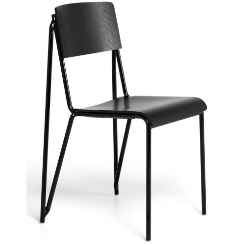 Lot de 2 chaises Petit Standard - noir / noir - HAY