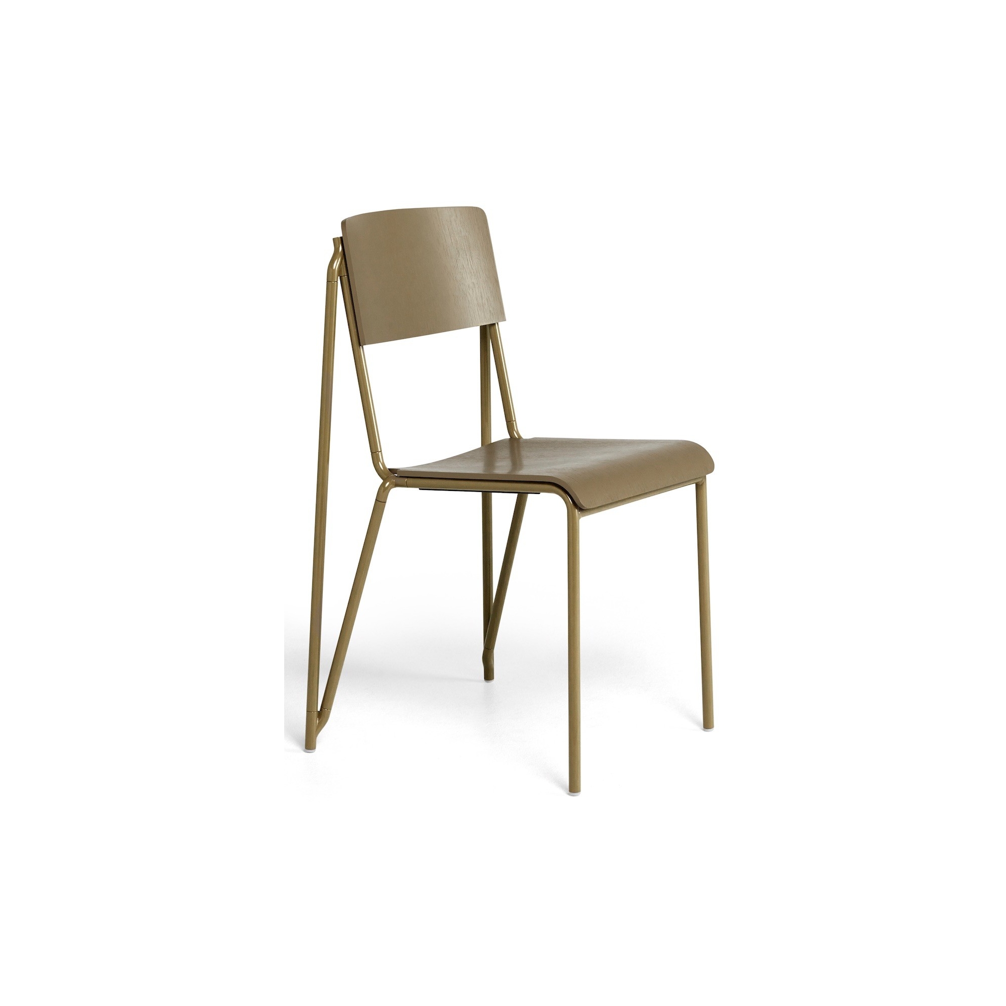 Lot de 2 chaises Petit Standard - chêne teinté argile / argile - HAY