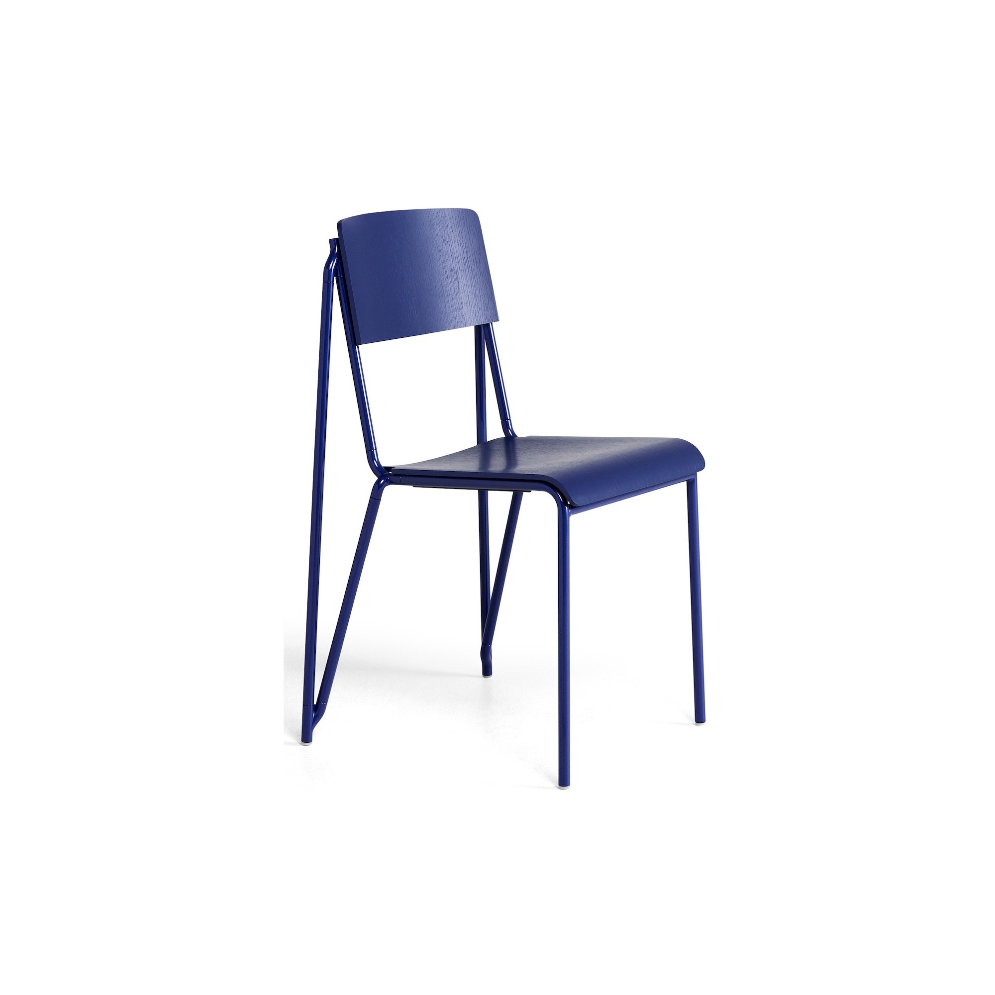 Lot de 2 chaises Petit Standard - chêne teinté ultra bleu / ultra bleu - HAY