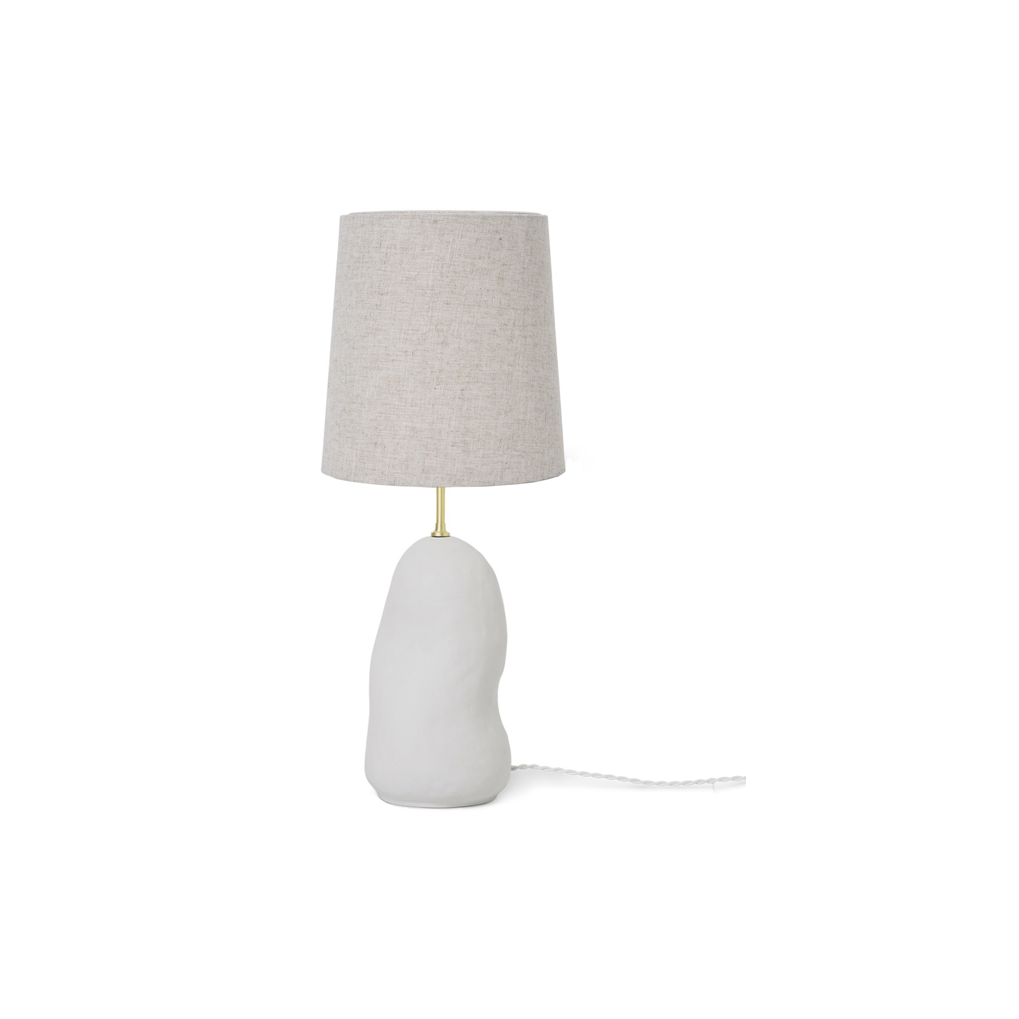 Hebe medium - base blanc cassé + abat-jour naturel Ø27,5 cm - Ferm Living