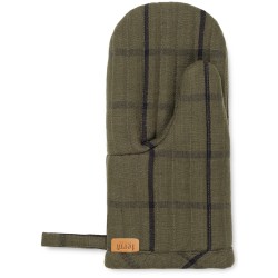 Hale oven mitten green / black - Ferm Living