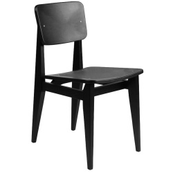 Black Stained Oak, wooden seat & back – C-Chair - Gubi