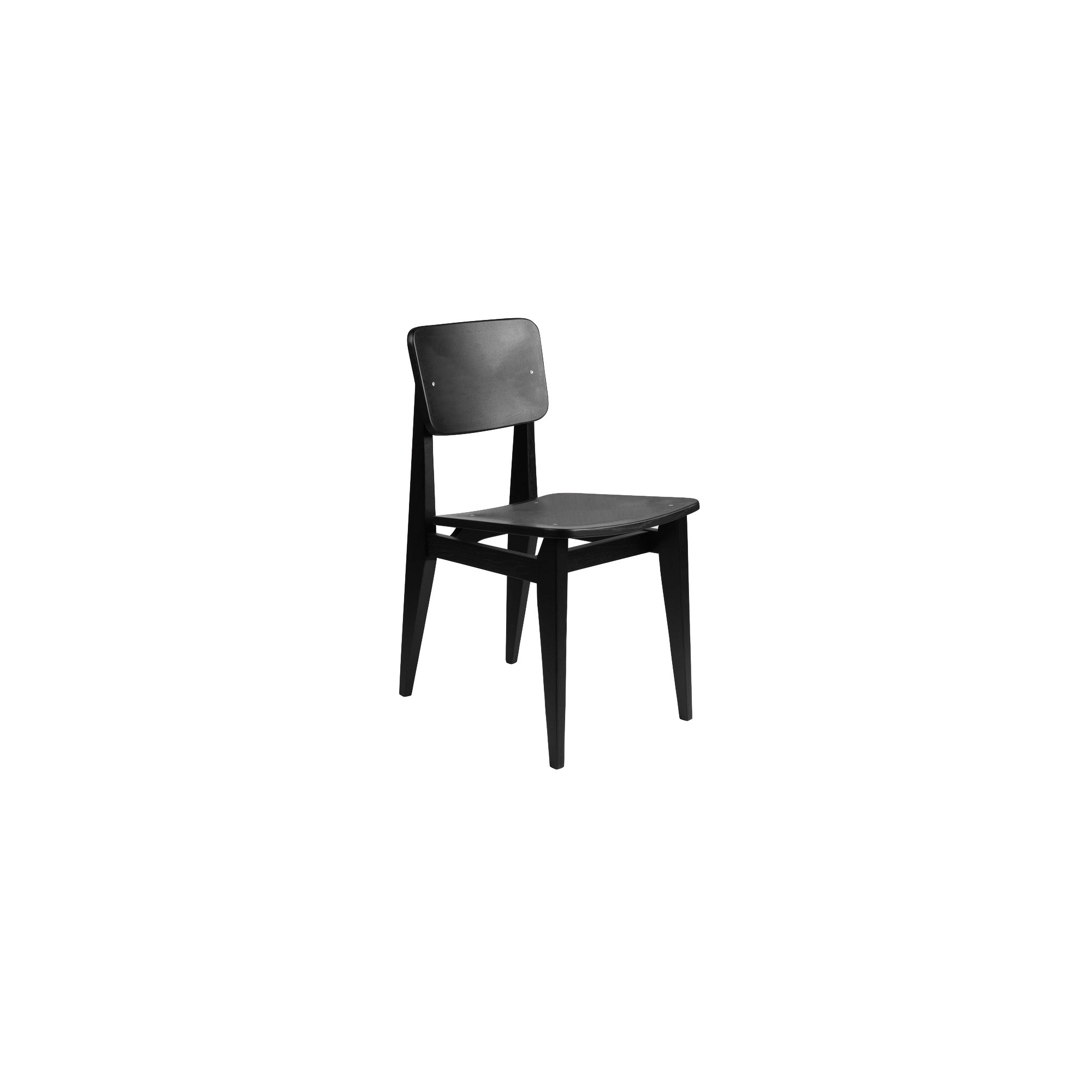 Black Stained Oak, wooden seat & back – C-Chair - Gubi