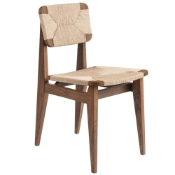 Oiled American Walnut, papercord seat & back – C-Chair - Gubi