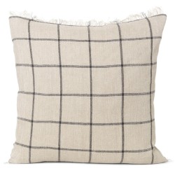 50x50cm - coussin Calm - Camel/Black - Ferm Living