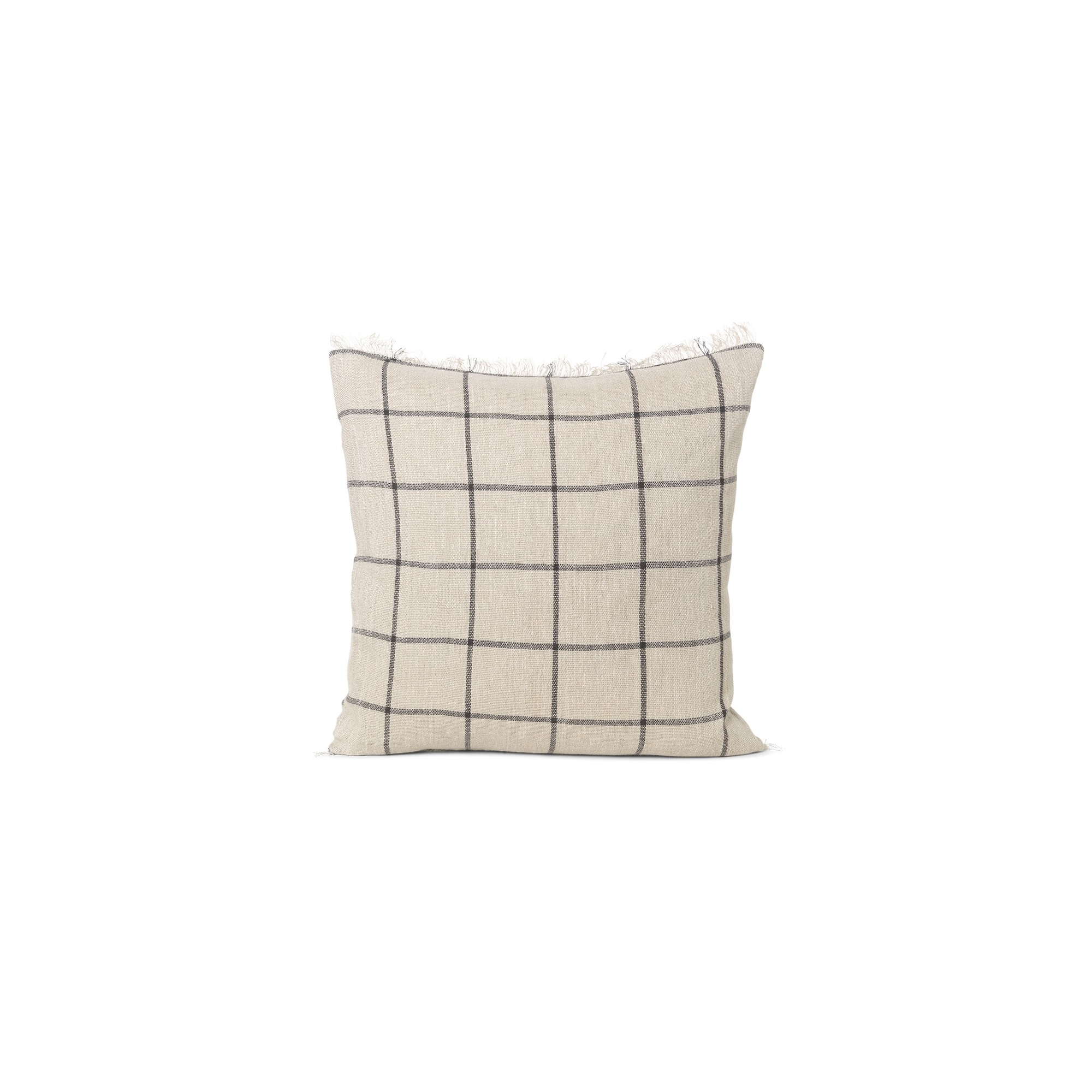 50x50cm - coussin Calm - Camel/Black - Ferm Living