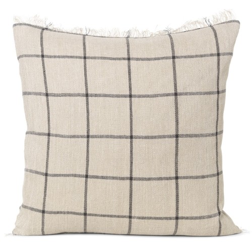 50x50cm - coussin Calm - Camel/Black - Ferm Living