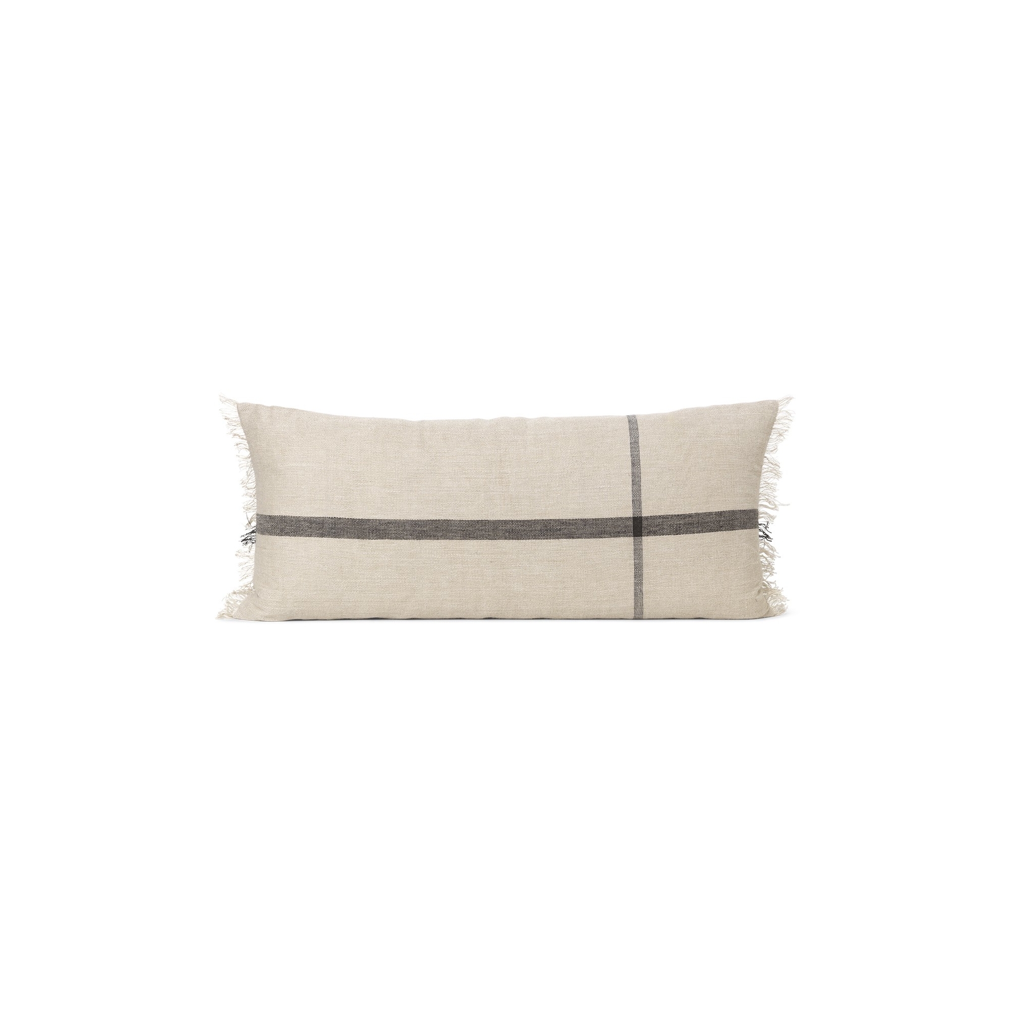 40x90cm - coussin Calm - Camel/Black - Ferm Living