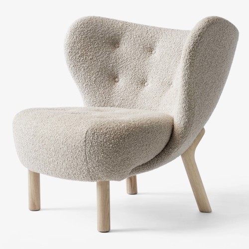 Fauteuil Little Petra VB1 – Karakorum 003 + chêne huilé blanchi - &Tradition