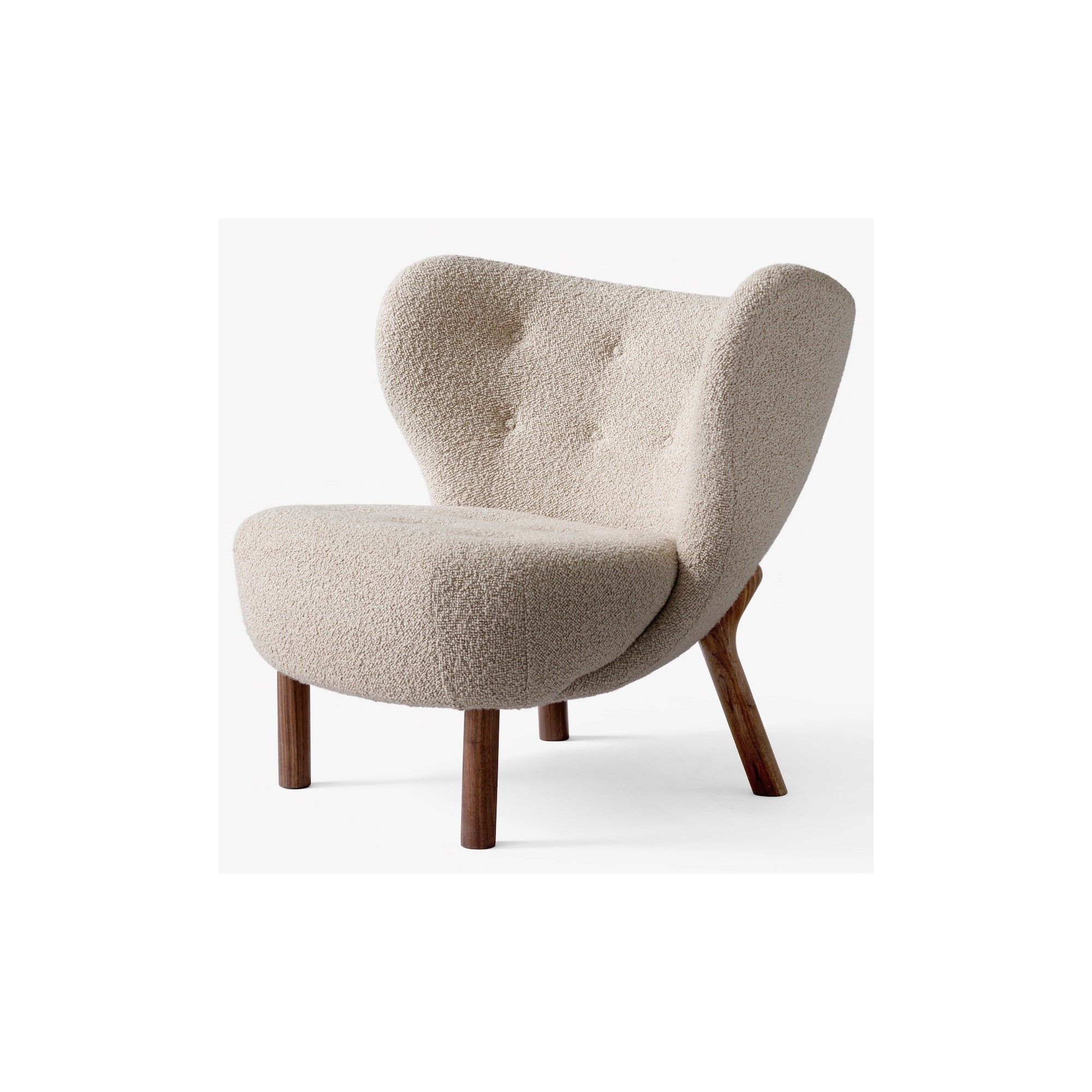 Fauteuil Little Petra VB1 – Karakorum 003 + noyer huilé - &Tradition