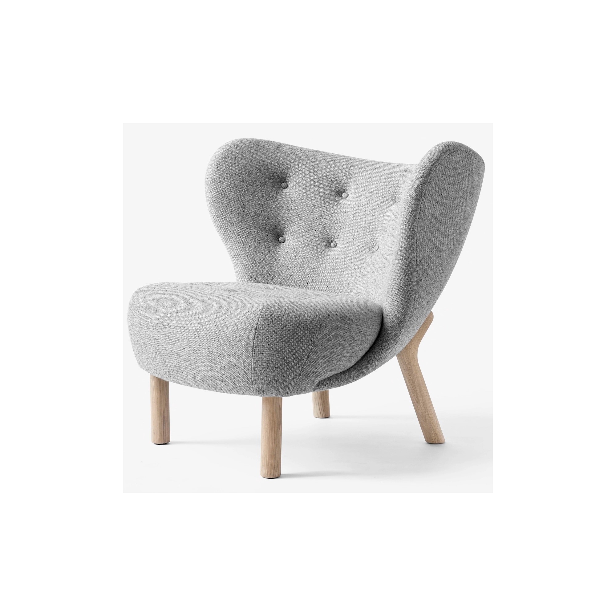 Fauteuil Little Petra VB1 – Hallingdal 130 + chêne huilé blanchi - &Tradition