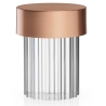 Last Order portable lamp – satin copper, fluted (F3694015) - Flos