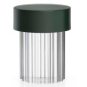 Last Order portable lamp – matt green, fluted (F3694039) - Flos