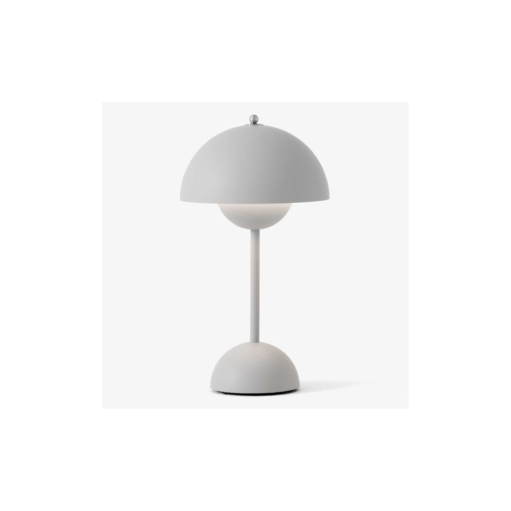 &Tradition – Lampe de table FlowerPot VP9 sans fil, gris clair mat