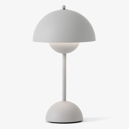 &Tradition – FlowerPot VP9 wireless table lamp, matt light grey