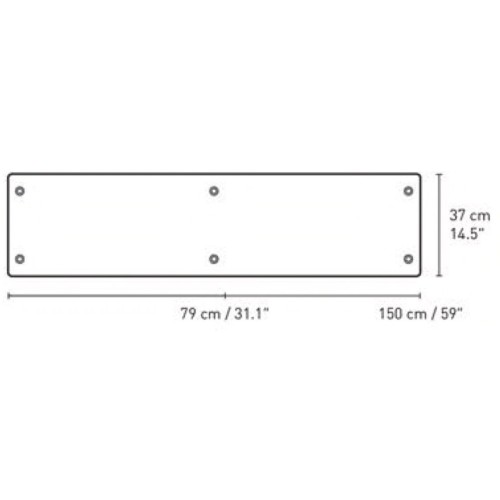 Shelf 37x150 cm – BM0253 - Carl Hansen & Søn