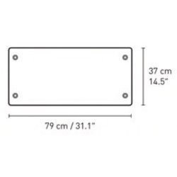 Shelf 37 x 79 cm – BM0253 - Carl Hansen & Søn