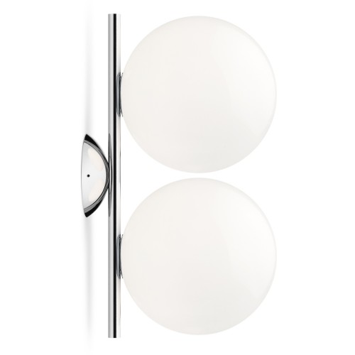 IC C/W1 double wall / ceiling lamp - chrome (F3157057) - Flos