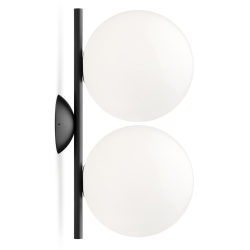 IC C/W1 double wall / ceiling lamp - black (F3157030) - Flos