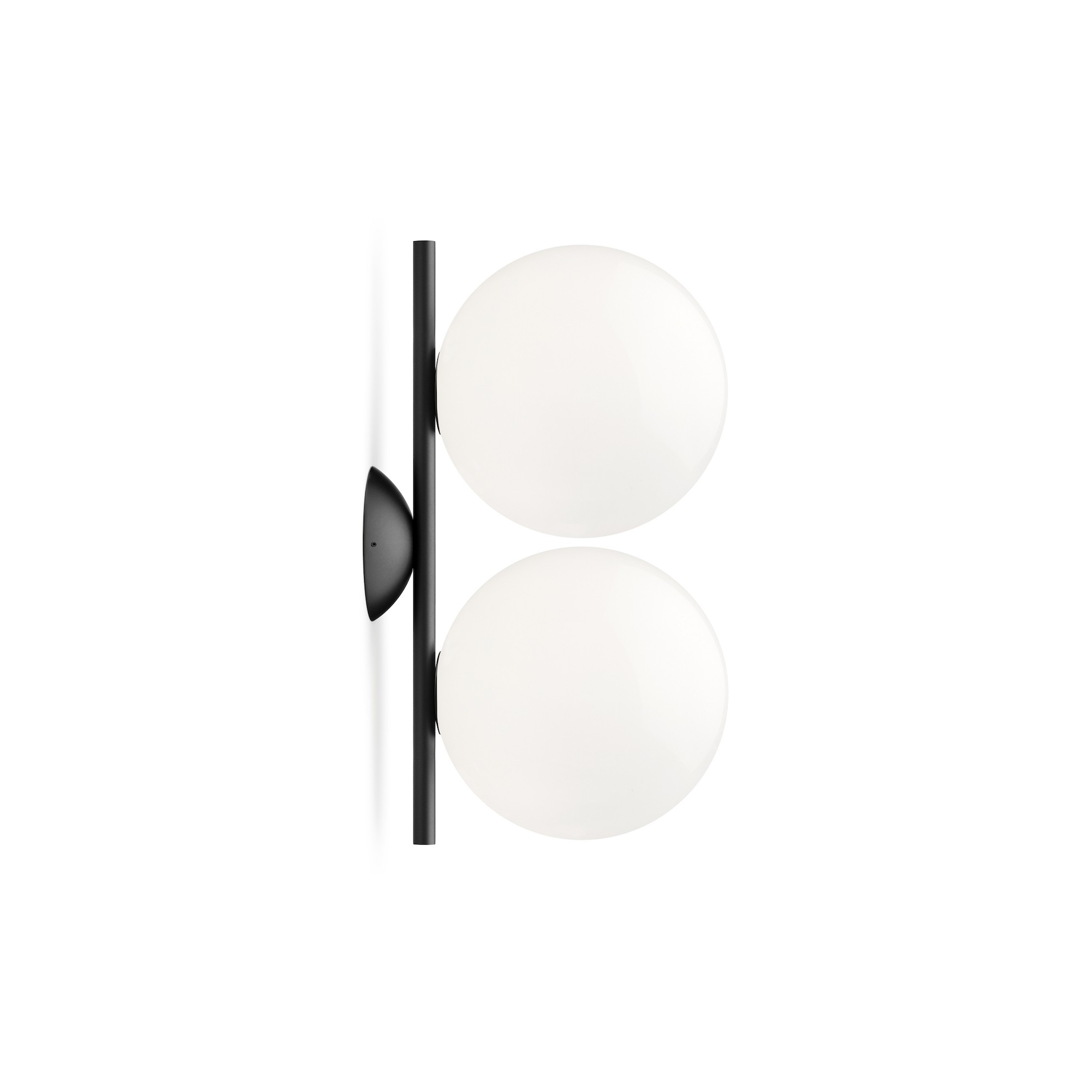 IC C/W1 double wall / ceiling lamp - black (F3157030) - Flos