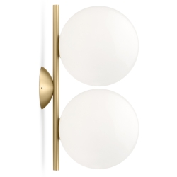 IC C/W1 double wall / ceiling lamp - brass (F3157059) - Flos