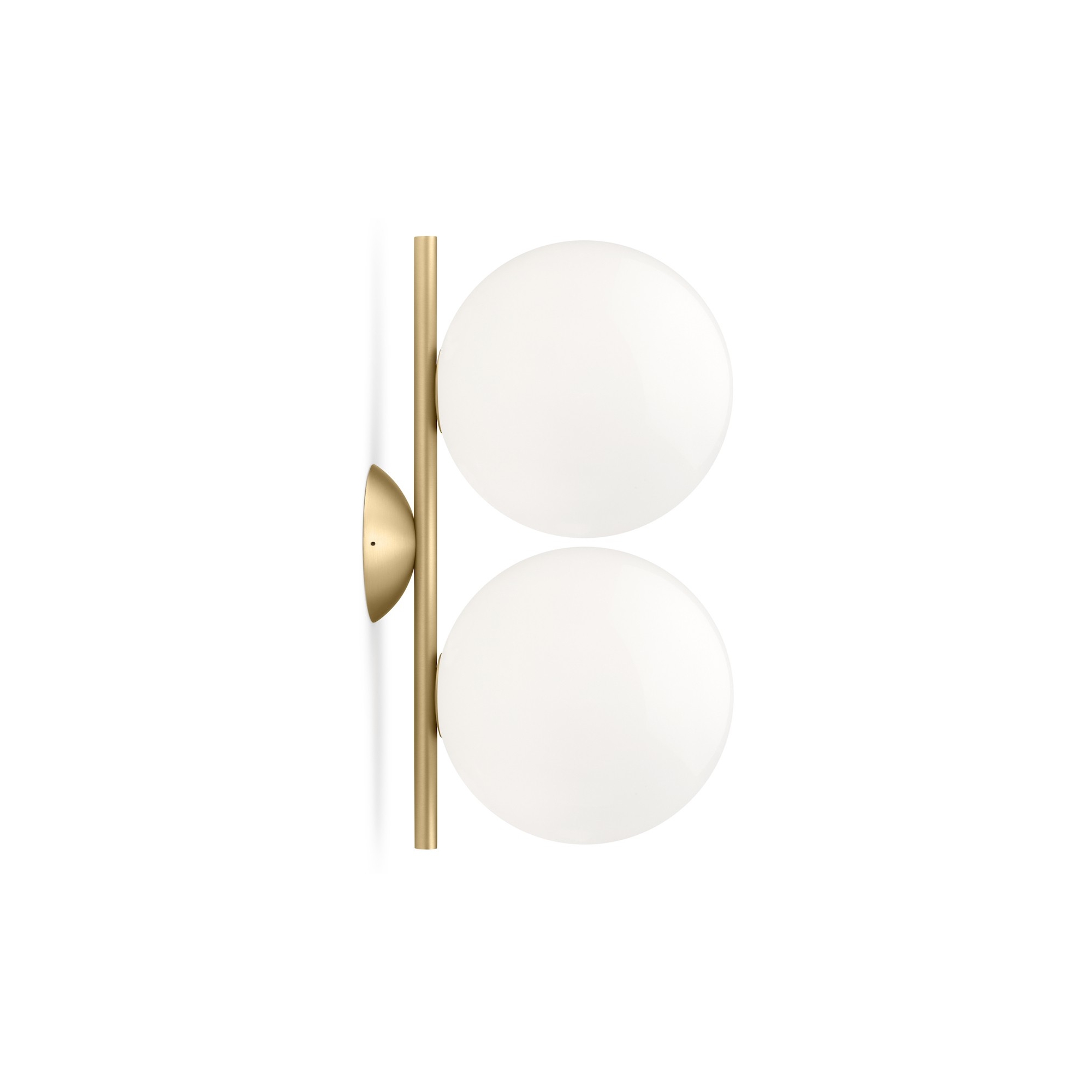 IC C/W1 double wall / ceiling lamp - brass (F3157059) - Flos