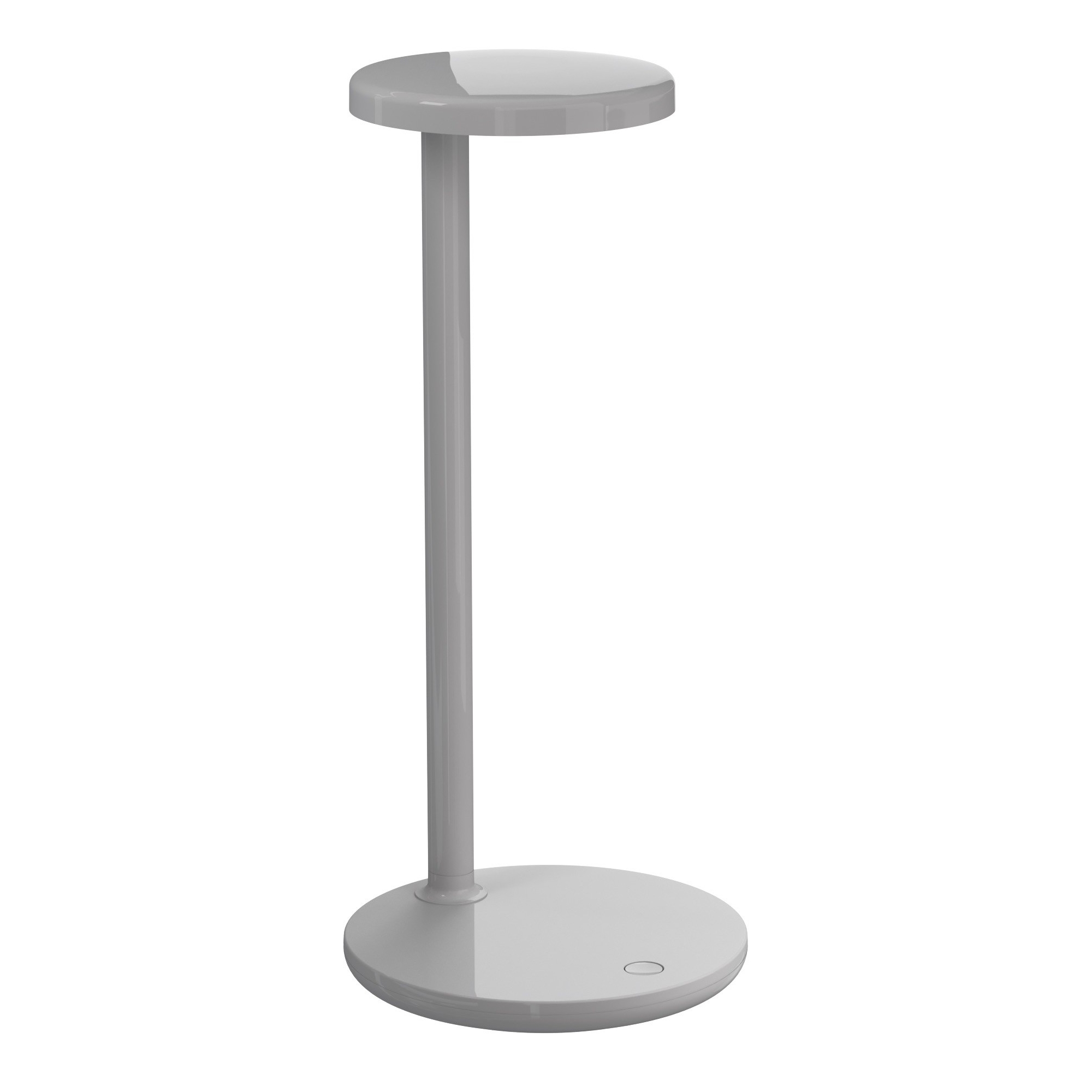 Oblique Qi table lamp  – glossy grey – with inductive charger - Flos