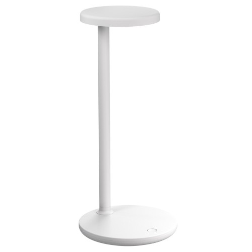 lampe de table Oblique Qi – blanc mat – avec chargeur induction - Flos