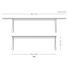 Patch Table HW2 – length 240/340  cm - &Tradition